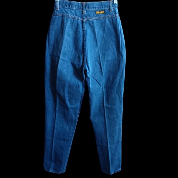 Vintage Womens' Jeans 12 25x31 L'Abeille High-Waisted Yoked Denim True Boho 70s - Picture 4 of 8